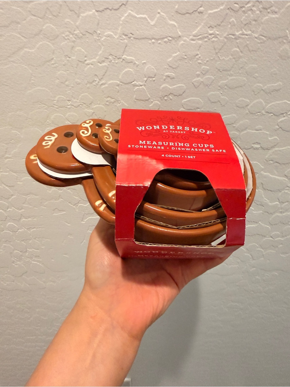 🌹 NEW - Wondershop Gingerbread Cookie Measuring Cups from Target